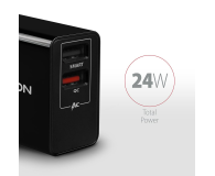Axagon ACU-QS24, QC & SMART 24W, 2x USB-A, QC3.0/AFC/FCP + 5V/1.2A - 1353454 - zdjęcie 7